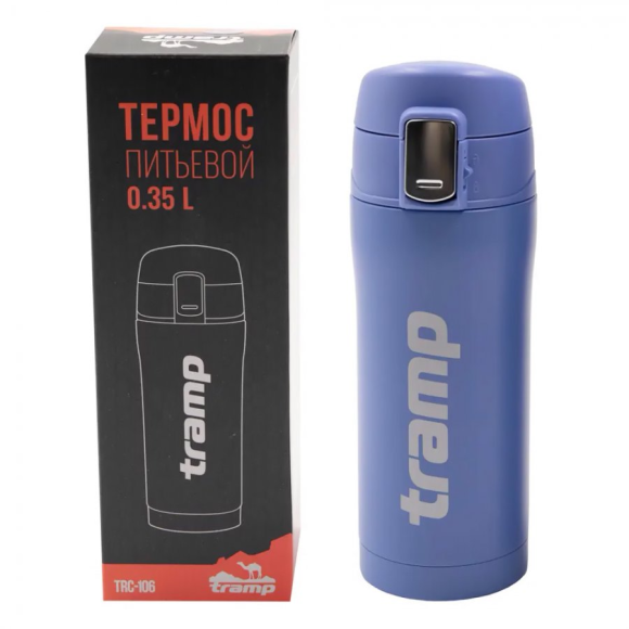 Tramp Термос питьевой 0.35 л, голубой, TRC-106-9406
