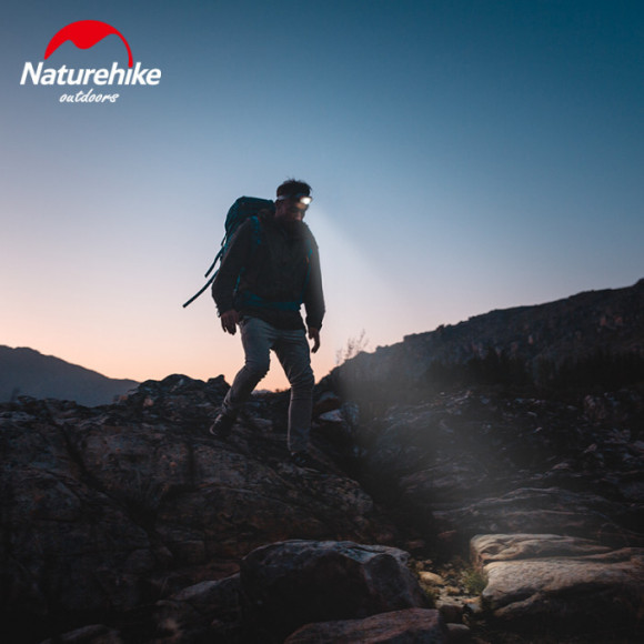 Фонарь налобный NATUREHIKE TD-02, 150lm, оранжево-серый