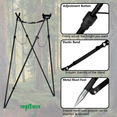 Опора для ружья FieryDeer Gun Rest 4 ноги, 1.8м