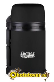 Термос для еды Арктика с широким горлом 203-1000, черный, 1 л, 203-1000 черный