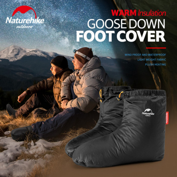 Носки-чуни теплые NATUREHIKE Goose Down Foot (гусиный пух)