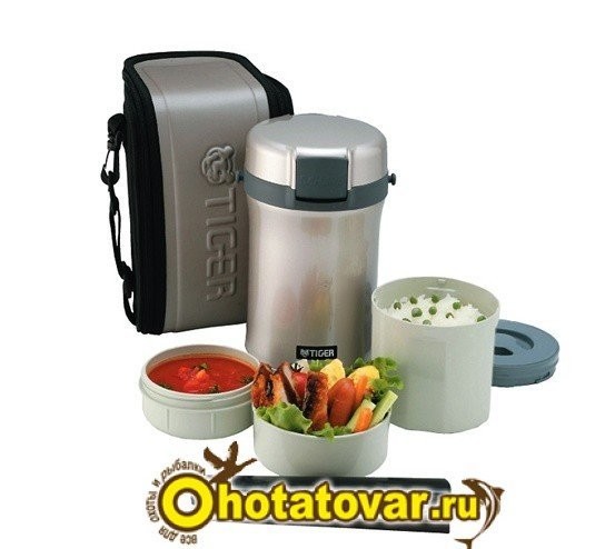 Термос для еды с контейнерами Tiger LWU-B170 Warm Silver, LWU-B170 SE