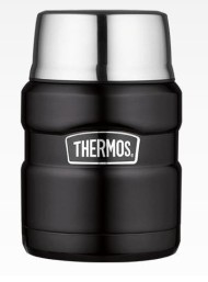 Термос для еды с ложкой Thermos SK 3000 BK Matt Black, 0.47 л, 918109