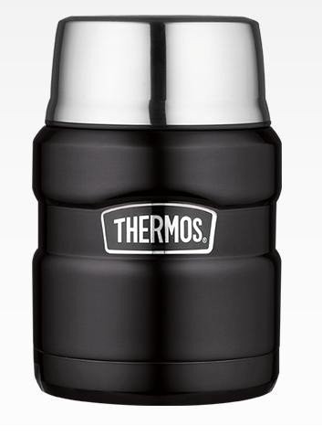 Термос для еды с ложкой Thermos SK 3000 BK Matt Black, 0.47 л, 918109