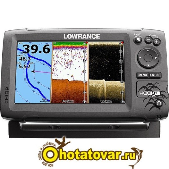Эхолот LOWRANCE Hook-7 Mid/High/DownScan