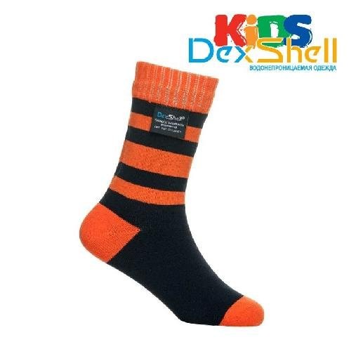 Водонепроницаемые носки детские DexShell Waterproof Children Socks оранжевые Водонепроницаемые носки детские DexShell Waterproof Children Socks оранжевые