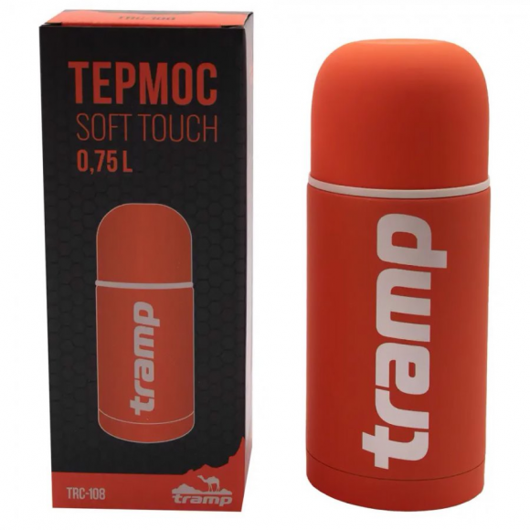 Tramp Термос Soft Touch 0.75 л, оранжевый, TRC-108-9607