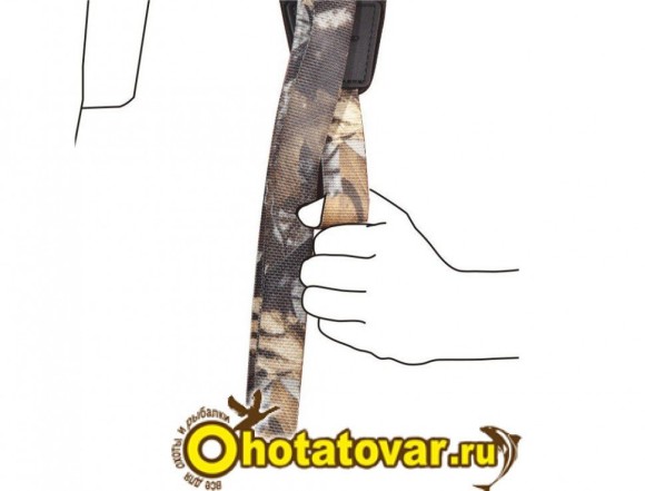 Ремень для ружья Vanguard нейлоновый с антабками, камуфляжный, HUGGER 310ZBR