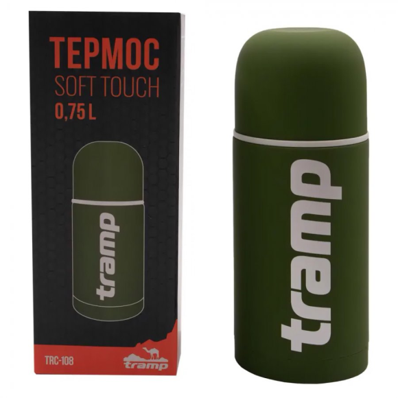 Tramp Термос Soft Touch 0.75 л, хаки, TRC-108-9788