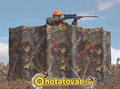 Allen сетка нетканая для засидки камуфляж., 1,42 х 3,6 м, Mossy Oak Break-Up, 2573