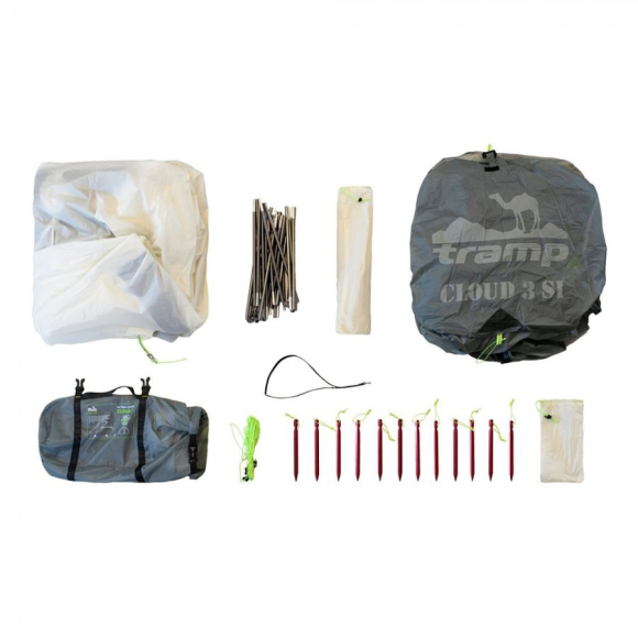 Tramp палатка Cloud 3Si (красный)