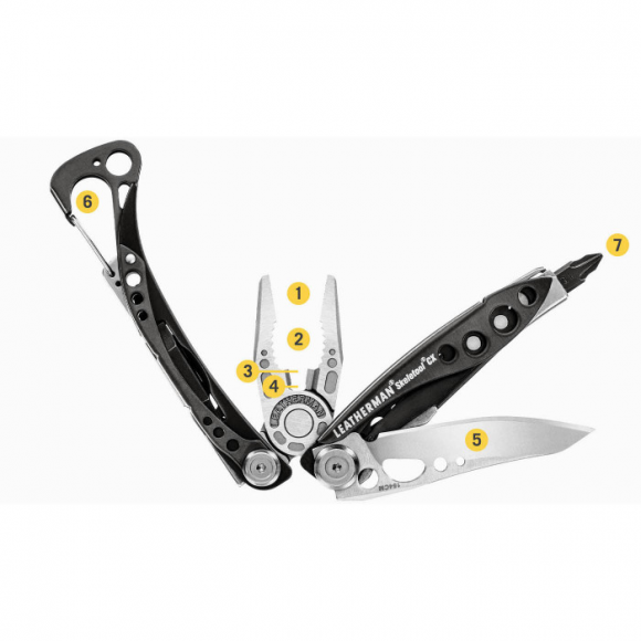 Мультитул с плоскогубцами и инструментами LEATHERMAN Skeletool CX Guava (Multi-tool)