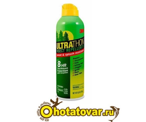 Спрей для защиты от комаров клещей мошки UltraThon, SRA-12