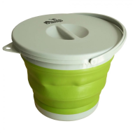 Tramp Ведро складное силиконовое 5 л с крышкой, оливковый, TRC-092