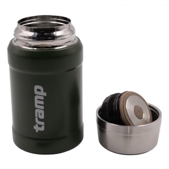 Tramp Термос с широким горлом 0.8 л с сумкой, оливковый, TRC-132