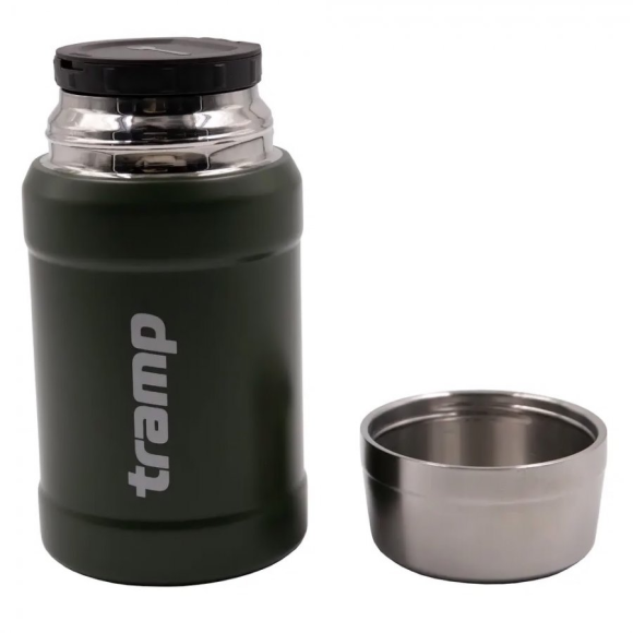 Tramp Термос с широким горлом 0.8 л с сумкой, оливковый, TRC-132