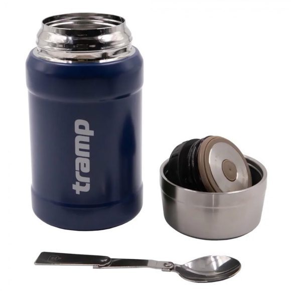 Tramp Термос с широким горлом 0.8 л с сумкой, синий, TRC-132-9305