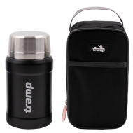 Tramp Термос с широким горлом 0.8 л с сумкой, черный, TRC-132-9009