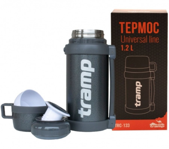 Термос Universal 1.2 л, серый, TRC-133