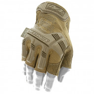 Тактические перчатки с открытыми пальцами и защитой пальцев MECHANIX Tactical Fingerless Coyote