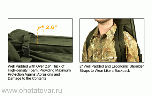 Тактический чехол-рюкзак Leapers UTG, 107 см, зеленый OD Green, PVC-RC42G-A