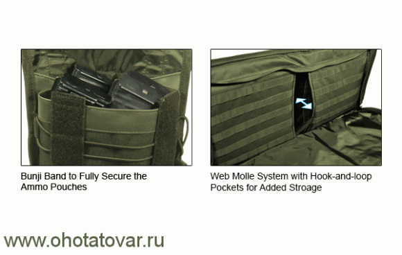 Тактический чехол-рюкзак Leapers UTG, 107 см, зеленый OD Green, PVC-RC42G-A