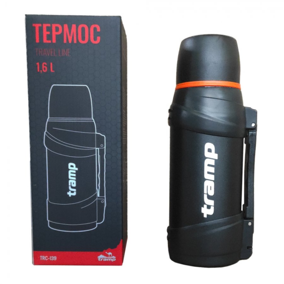 Tramp Термос Travel 1.6 л, чёрный, TRC-139-9009