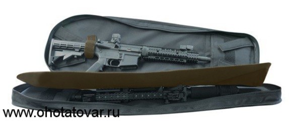 Чехол-рюкзак Leapers UTG на одно плечо, 86x35,5 см, цвет серый металлик/черный, PVC-PSP34BG