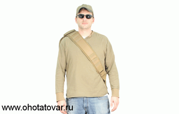 Чехол-рюкзак Leapers UTG на одно плечо, полиэстр,86x35,5 см, цвет "Dark Earth", PVC-PSP34S