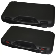 Кейс пистолетный Megaline 50х30х8,5 Black (пластик, 2 клипсы), 500/0