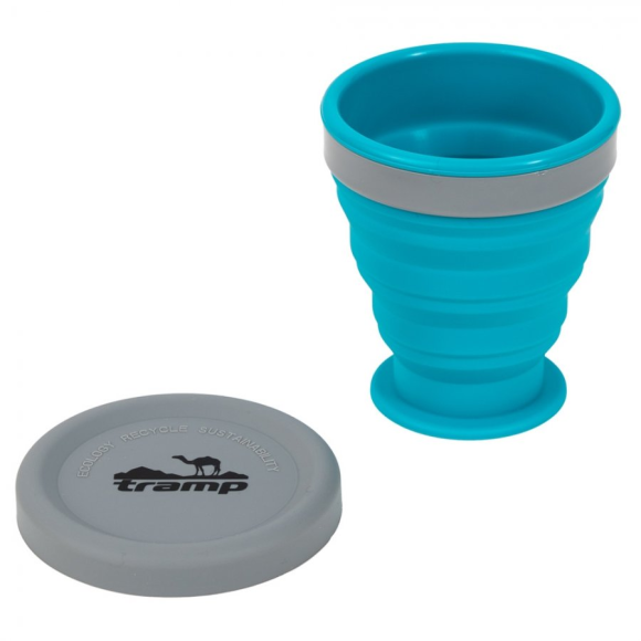 Tramp Стакан силиконовый 200 мл, аквамарин, TRC-037