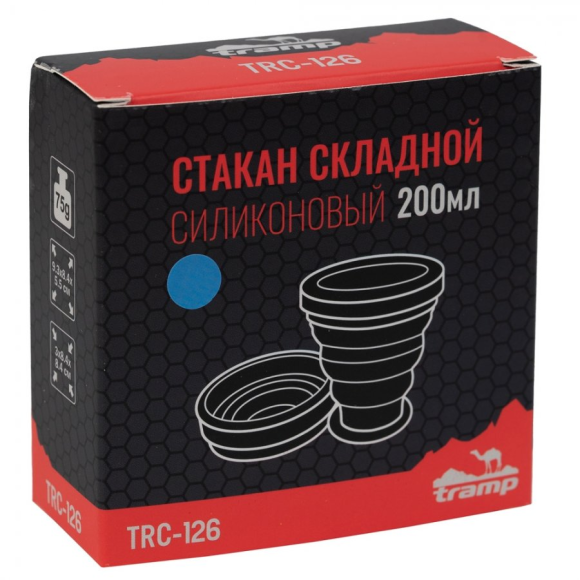 Tramp Стакан силиконовый 200 мл, аквамарин, TRC-037