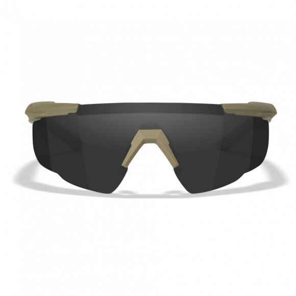 Тактические очки для стрельбы с баллистической защитой WILEYX Saber Advanced Matte Tan (Clear-Grey-Rust)