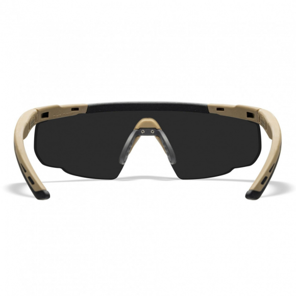 Тактические очки для стрельбы с баллистической защитой WILEYX Saber Advanced Matte Tan (Clear-Grey-Rust)