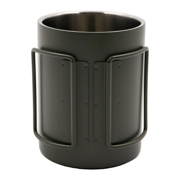 Tramp термокружка со складными ручками и поилкой, 400 мл оливковый, TRC-037