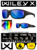 Защитные очки с поляризацией Wiley X Gravity Black Crystal (CAPTIVATE Polarized Blue Mirror)