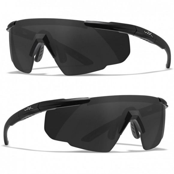Тактические очки для стрельбы с баллистической защитой WILEYX Saber Advanced Matte Black (Clear-Grey)