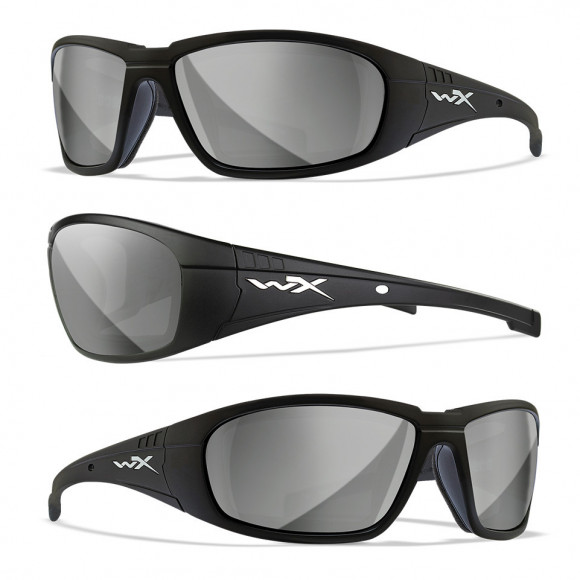 Защитные очки Wiley X Boss Matte Black (Silver Flash)