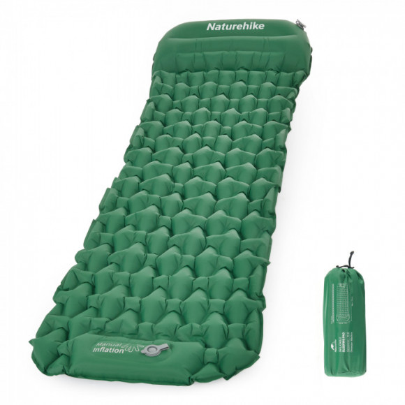 Надувной матрас с насосом NATUREHIKE FC-12 Green