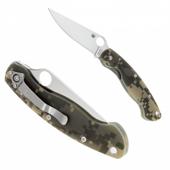Складной нож SPYDERCO Military Model Camo G-10 (C36GPCMO)