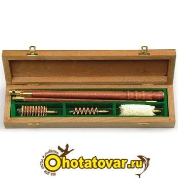 Набор для чистки в деревянном футляре, к.12, 106e/12