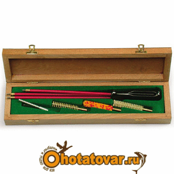 Набор для чистки в деревянном футляре, к.5,6, 105/5,6