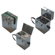 Ящик рыболовный нержавеющая сталь 2-х ярус. 40х19х36см, 6-01-0106