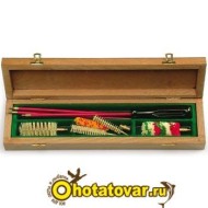Набор для чистки в деревянном футляре, к.8/12, 106c/12/8