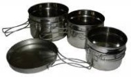 Набор котелков из нержавейки с ручками, НКОн-007