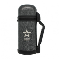 Термос универсальный АРМИЯ РОССИИ (THERMOS) "Армейский" нерж.сталь, 1,2л, серый, 645838