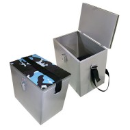 Ящик рыболовный окрашеный сталь 30х19х29см, 6-01-0109