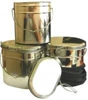 Набор котелков из нержавейки с ручками (2,2; 3,5; 4,5; 6л), НКОн-001пнш