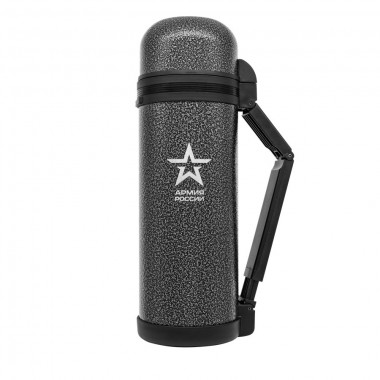 Термос универсальный АРМИЯ РОССИИ (THERMOS) "Армейский" нерж.сталь, 1,8л, серый, 646064