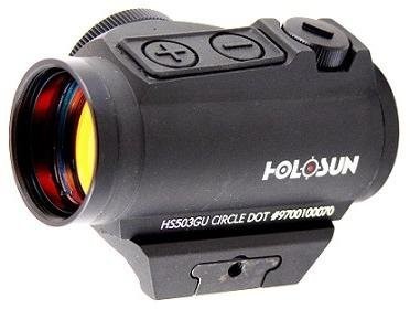 Коллиматор Holosun Micro точка/круг-точка 2/65MOA,12 подсв., +кронштейн, U-защита, внешн.бат., 40 шт/уп